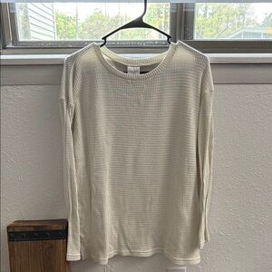 Serra Cream Long Sleeve Top